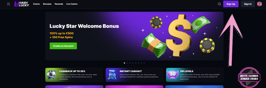 Hashlucky casino
