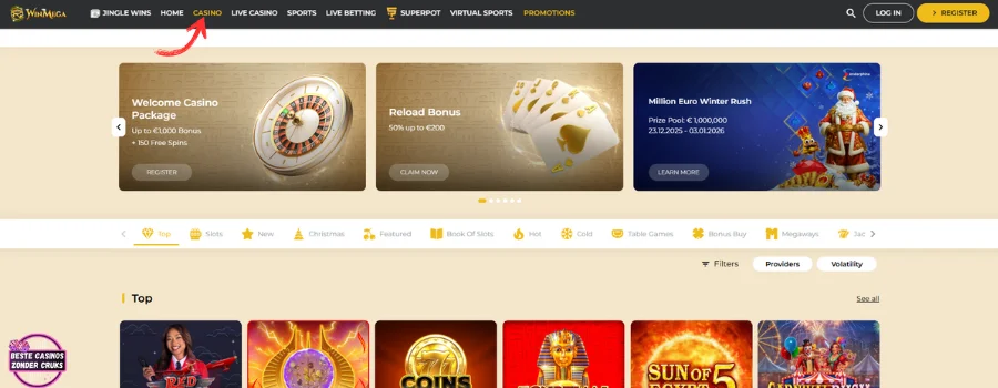 WinMega Casino Spellen