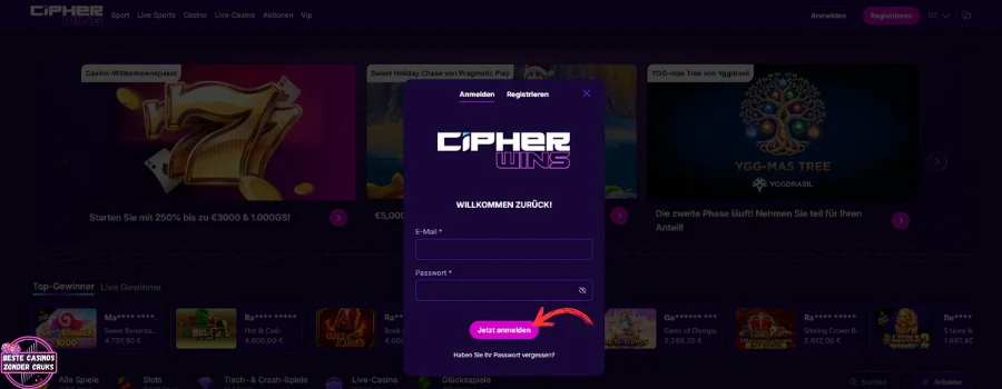 Cipher Wins Casino Inloggen