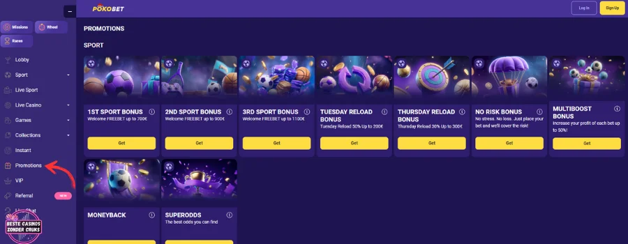 Pokobet Casino Bonussen