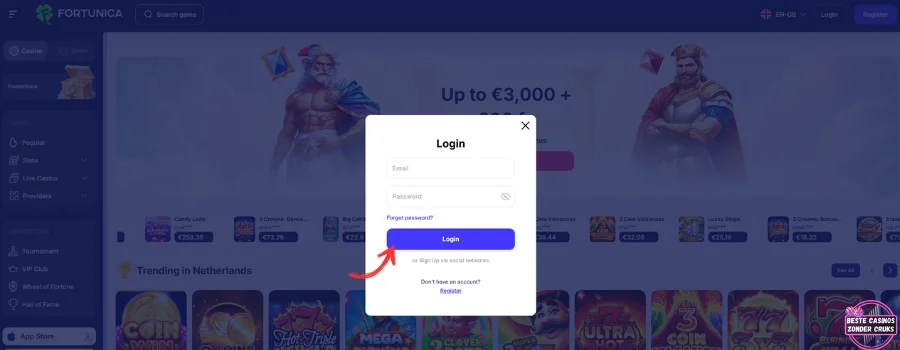 Fortunica Casino Inloggen