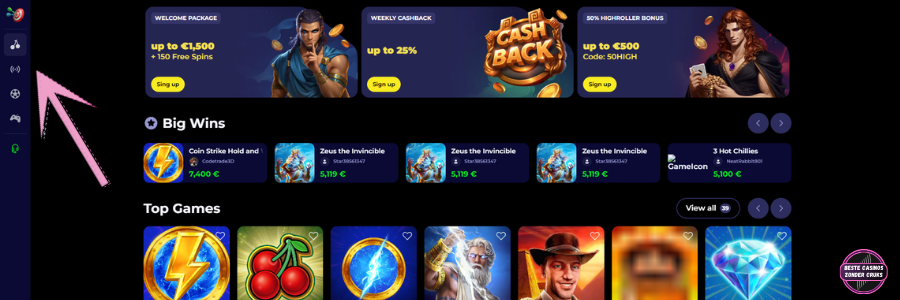 NYX BETS casino slot