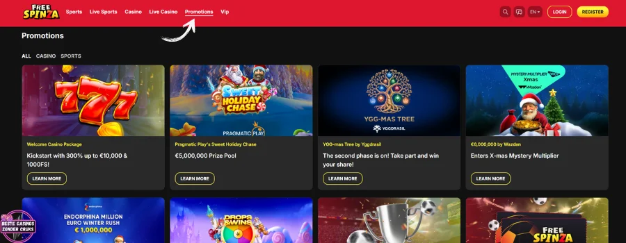 Casino FreeSpinza Bonussen
